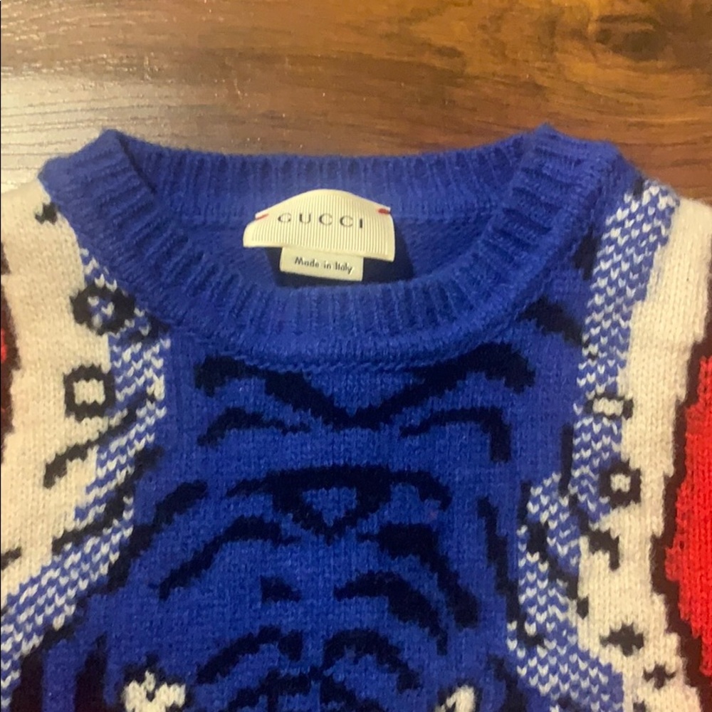 Kids Gucci knit tiger sweater authentic - Picture 2 of 4